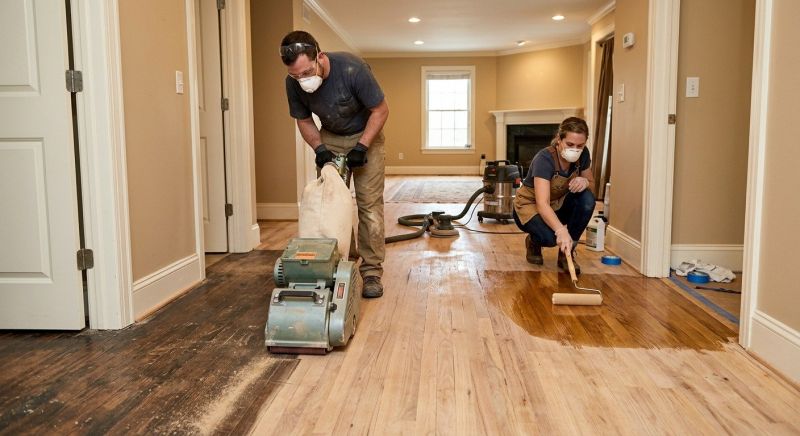 Hardwood Floor Staining in Olathe, KS