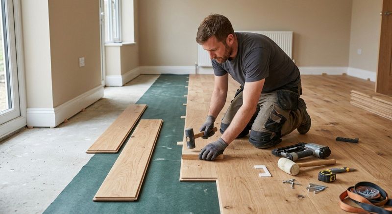 Hickory Floor Installation in Manassas, VA