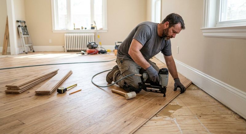 Pine Floor Installation in Phoenix, AZ